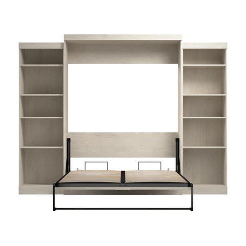 Queen Murphy Bed and 2 Shelving Units (115W)