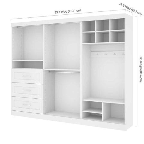 108W Mudroom Storage Unit with Bench