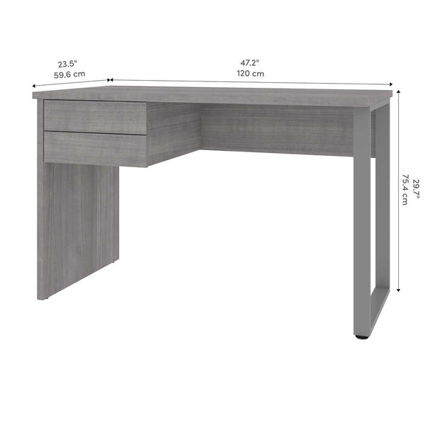 48W Small Table Desk with U-Shaped Metal Leg