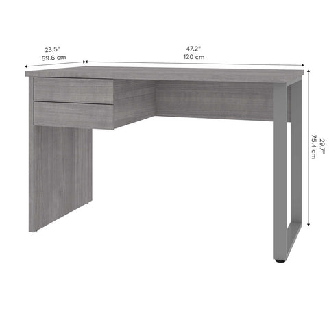 48W Small Table Desk with U-Shaped Metal Leg