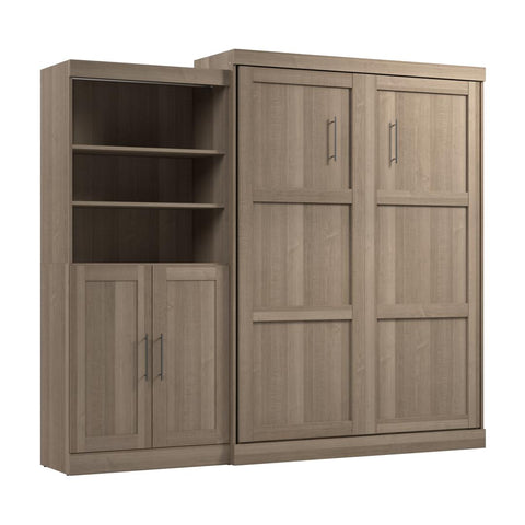 Queen Murphy Bed and Closet Organizer with Doors (101W)