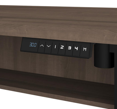 2-Piece set including a standing desk and a desk with hutch