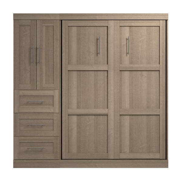 Full Murphy Bed with Closet Organizer with Drawers (84W)