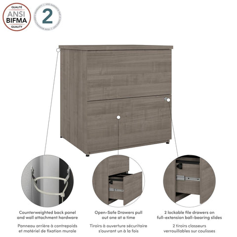 2 Drawer Lateral File Cabinet