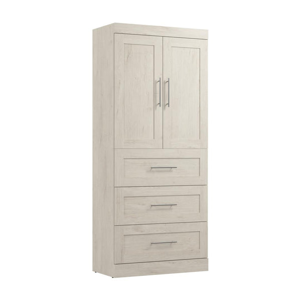 Contemporary Closet System with Drawers, 36W x 19D