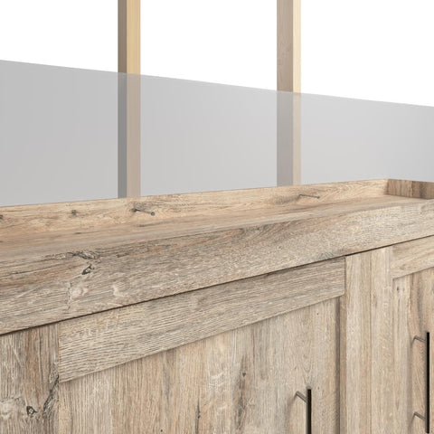 Full Murphy Bed with 2 Shelving Units (131W)