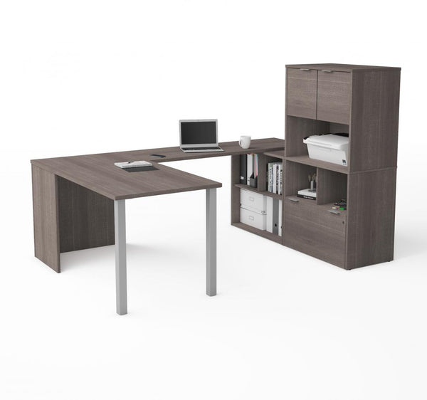 61W U-Shaped Executive Desk with Hutch