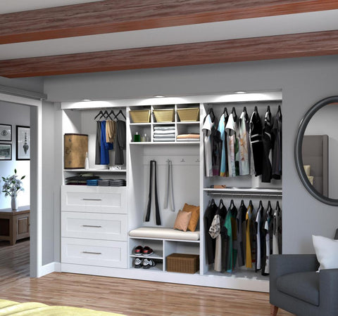 108W Mudroom Storage Unit with Bench