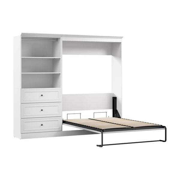 Full Murphy Bed and Closet Organizer with Drawers (95W)