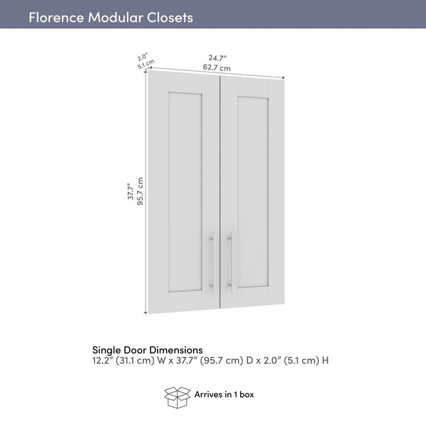 Modular Frosted Glass Doors (2) Set, 25W