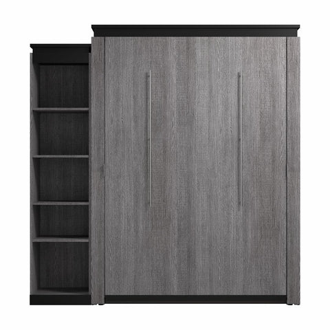 Queen Murphy Bed with Shelves (87W)