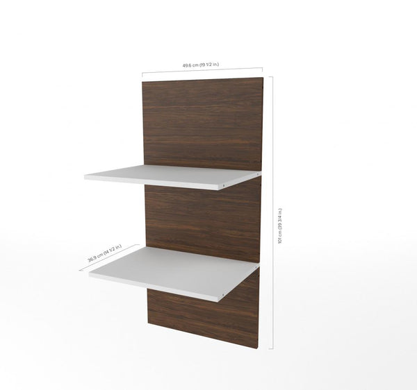 Queen Murphy Bed with Floating Shelves (104W)