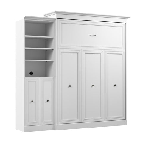 Queen Murphy Bed and Closet Organizer with Doors (92W)