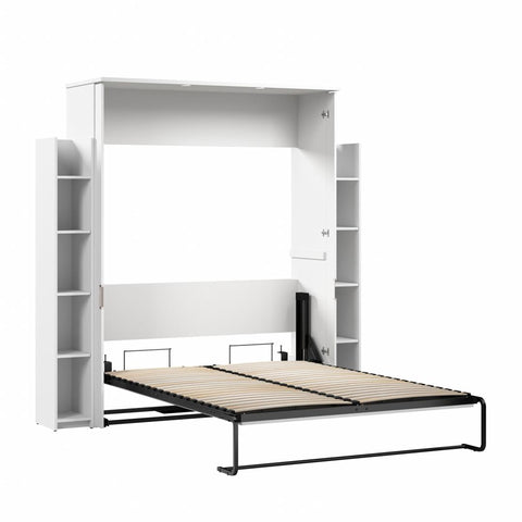 88W Queen Murphy Bed with Shelves