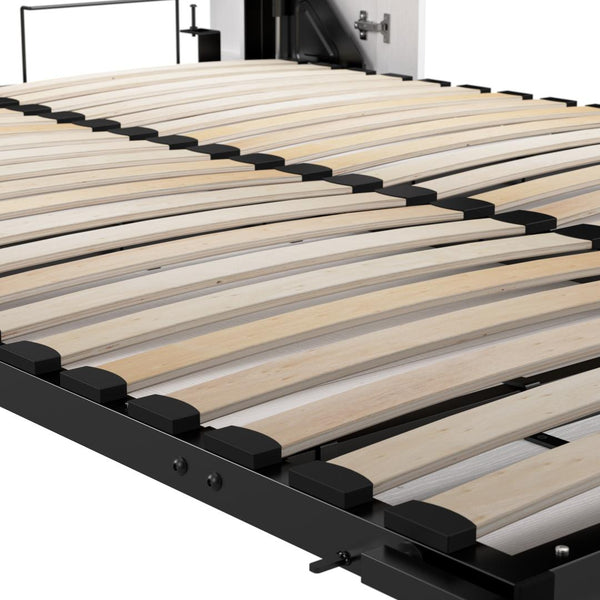 Queen Murphy Bed and Closet Organizers with Doors and Drawers (119W)