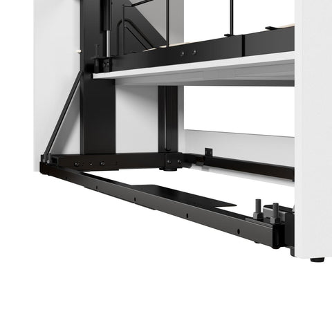 Queen Murphy Bed with Shelving and Drawers (126W)