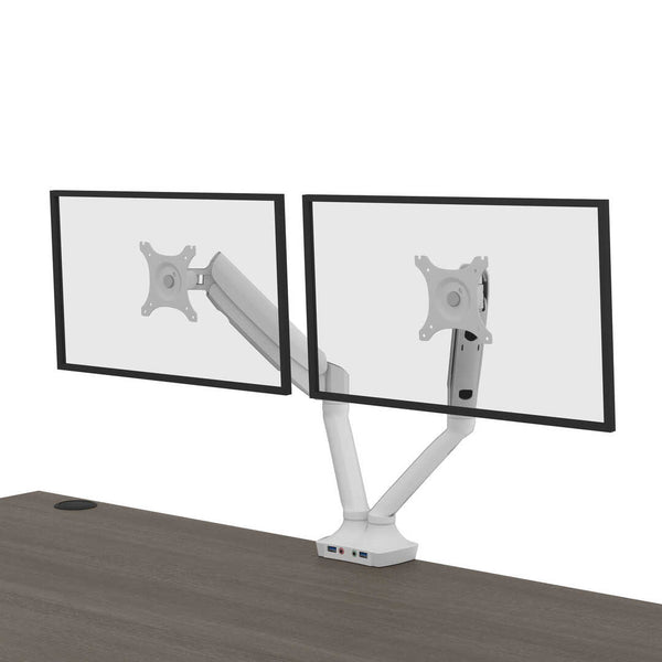 60W x 30D Standing Desk with Dual Monitor Arm