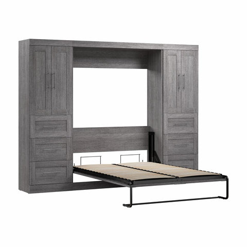 Full Murphy Bed with Closet Storage Cabinets (109W)