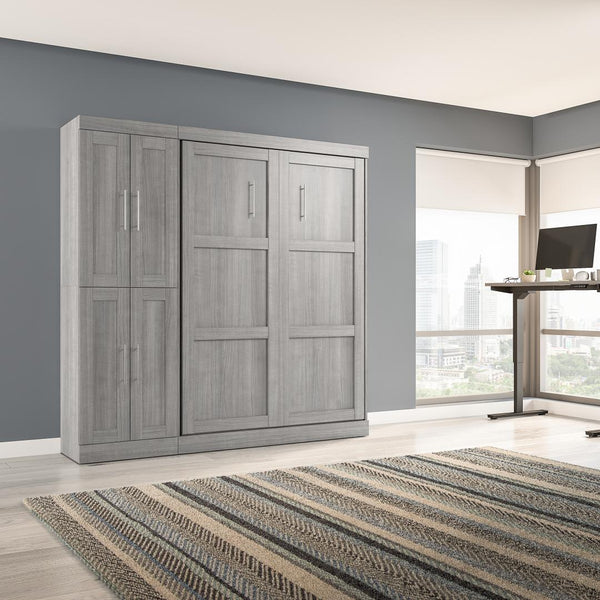 Full Murphy Bed with Closet Organizer (84W)