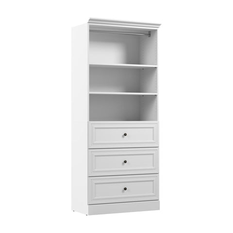 Traditional Closet System with Drawers, 36W x 20D