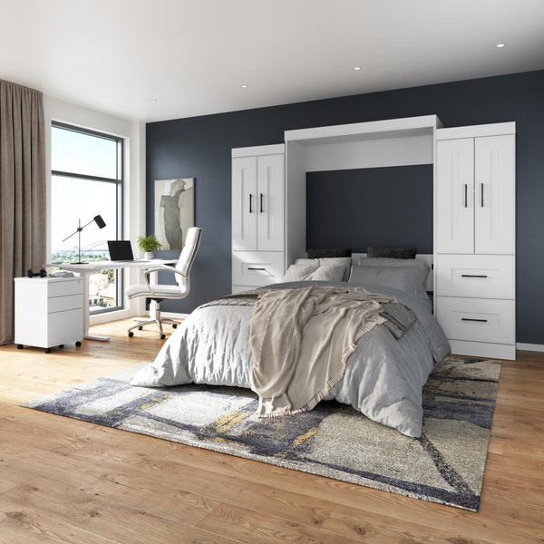 Full Murphy Bed with Wardrobes (110W)