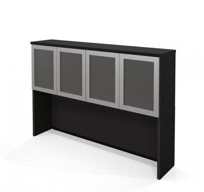 Hutch with frosted glass doors