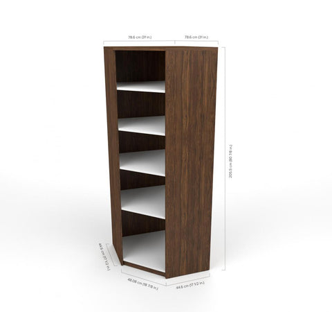 Walk-In Closet Organizer with 4 Floating Shelves