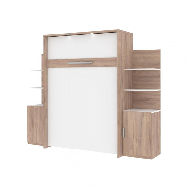 Full Murphy Bed with Floating Shelves (98W)