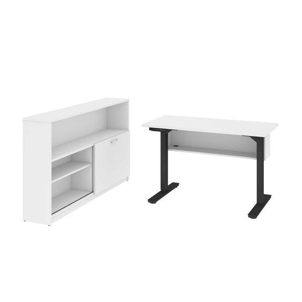 2-Piece set including a 24” x 48” standing desk and a credenza