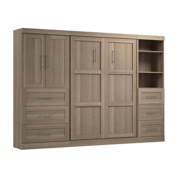 Full Murphy Bed with Open and Concealed Storage (120W)