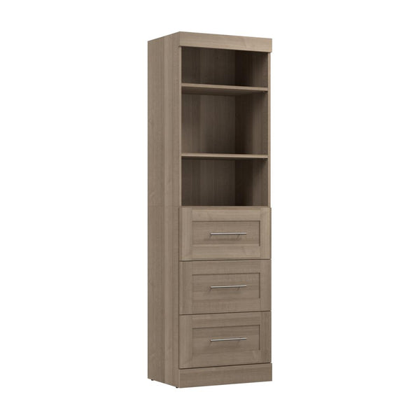 Contemporary Closet System with Drawers, 25W x 19D