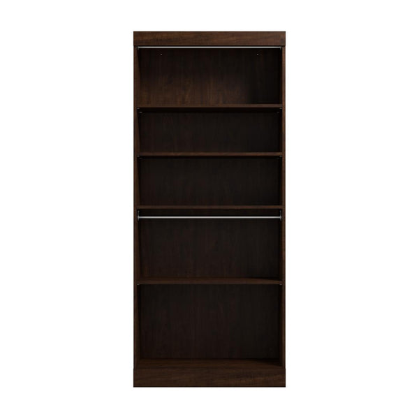 Contemporary Closet System with Shelves & Clothing Rods, 36W x 19D