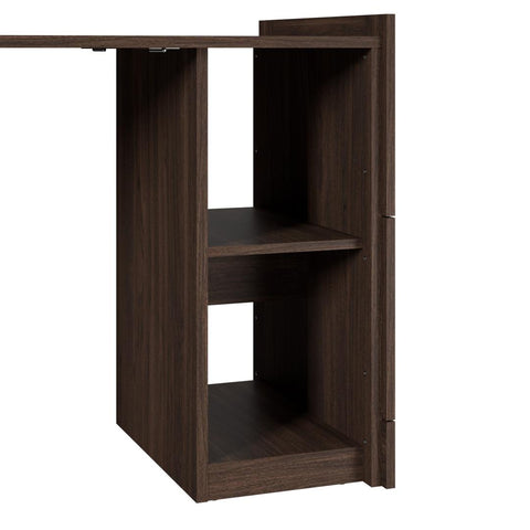 115W Queen Size Murphy Bed with Pull-Out Desk and Storage