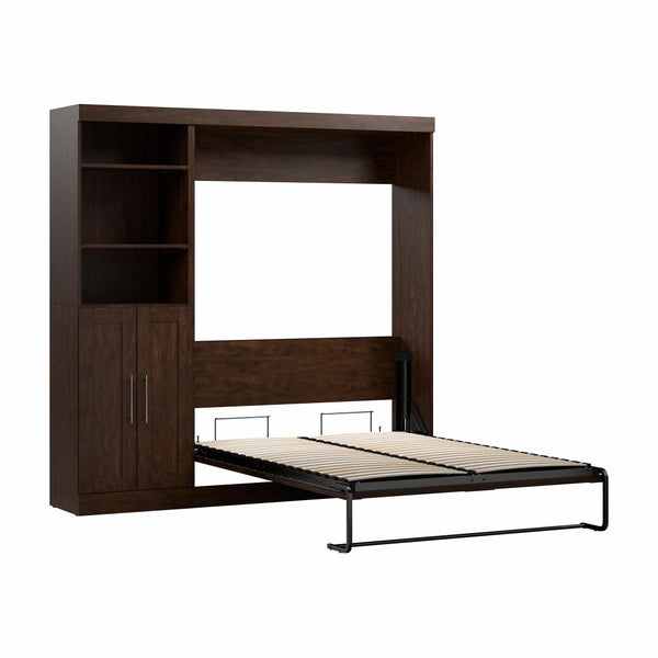Full Murphy Bed and Closet Organizer with Doors (84W)