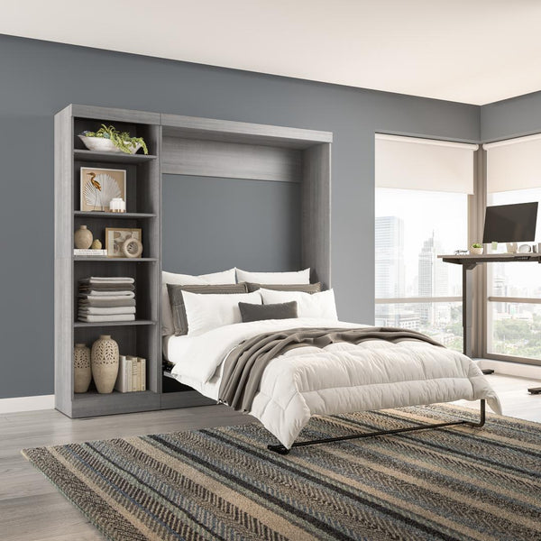 Full Murphy Bed with Shelving Unit (84W)