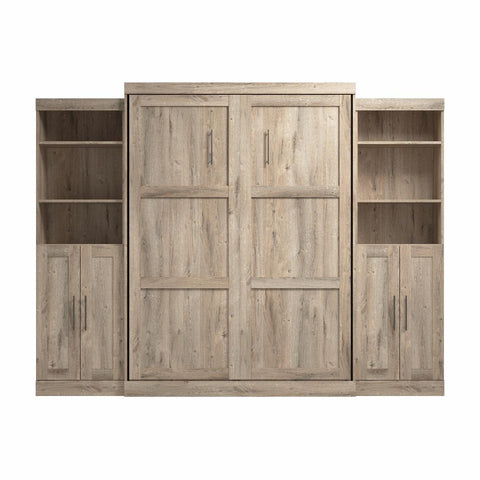 Queen Murphy Bed with Closet Storage Organizers (115W)