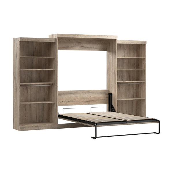 Queen Murphy Bed with 2 Shelving Units (137W)