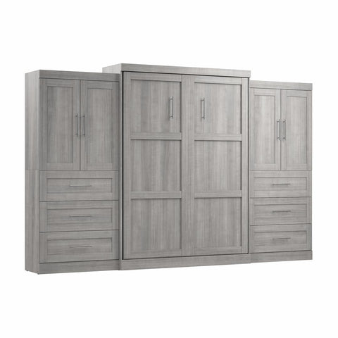 Queen Murphy Bed with Wardrobes (136W)