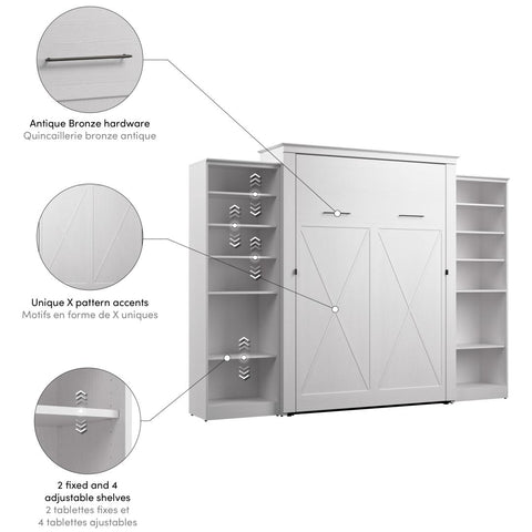 Queen Murphy Bed with Closet Organizers (119W)
