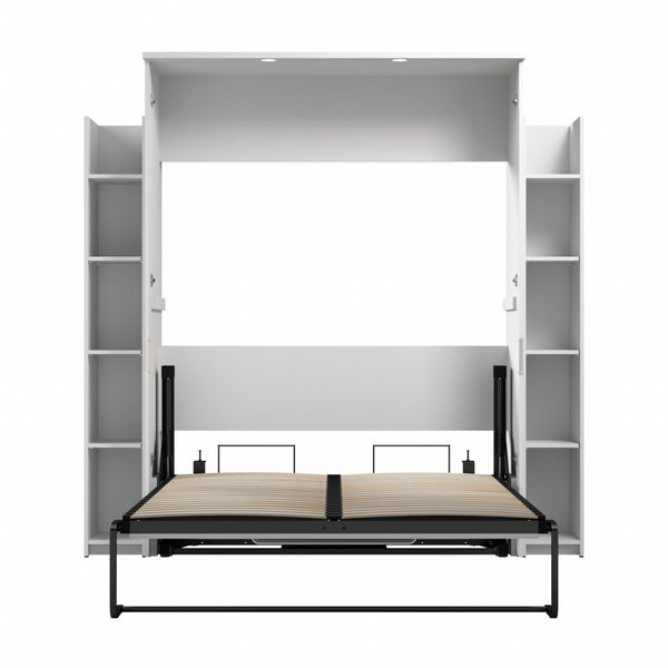 81W Full Murphy Bed with Shelves