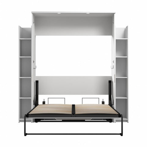 81W Full Murphy Bed with Shelves