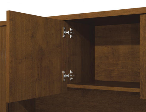 U-Shaped Executive Desk with Pedestal and Hutch