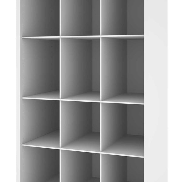 Traditional Closet System with Shoes Racks & Cubbies, 25W x 20D