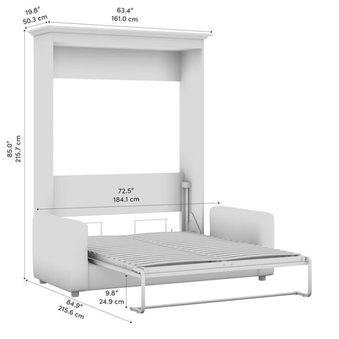 Full Murphy Bed with Sofa (73W)