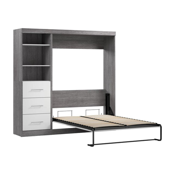 Full Murphy Bed and Closet Organizer with Drawers (84W)