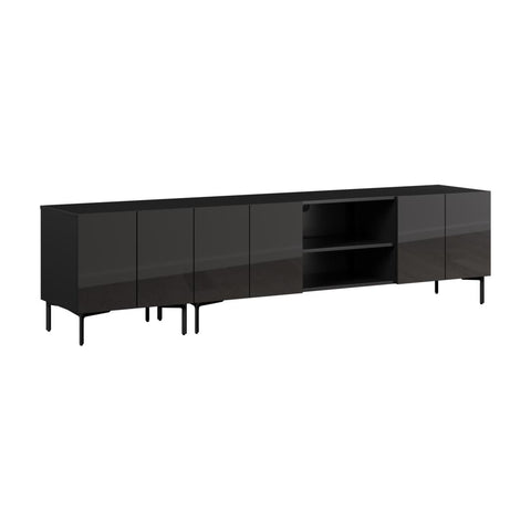 94W Modular Entertainment Center with TV Stand and Storage Cabinet