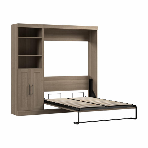Full Murphy Bed and Closet Organizer with Doors (84W)