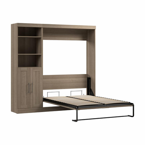 Full Murphy Bed and Closet Organizer with Doors (84W)