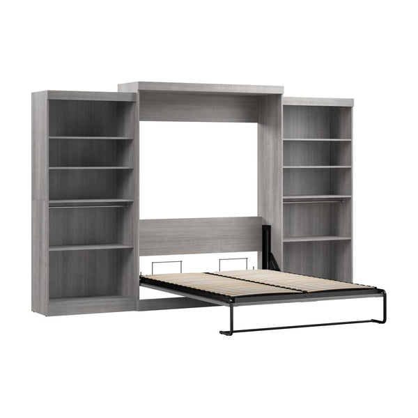 Queen Murphy Bed with 2 Shelving Units (137W)