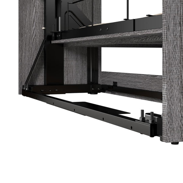 Queen Murphy Bed and Closet Organizer with Drawers (90W)